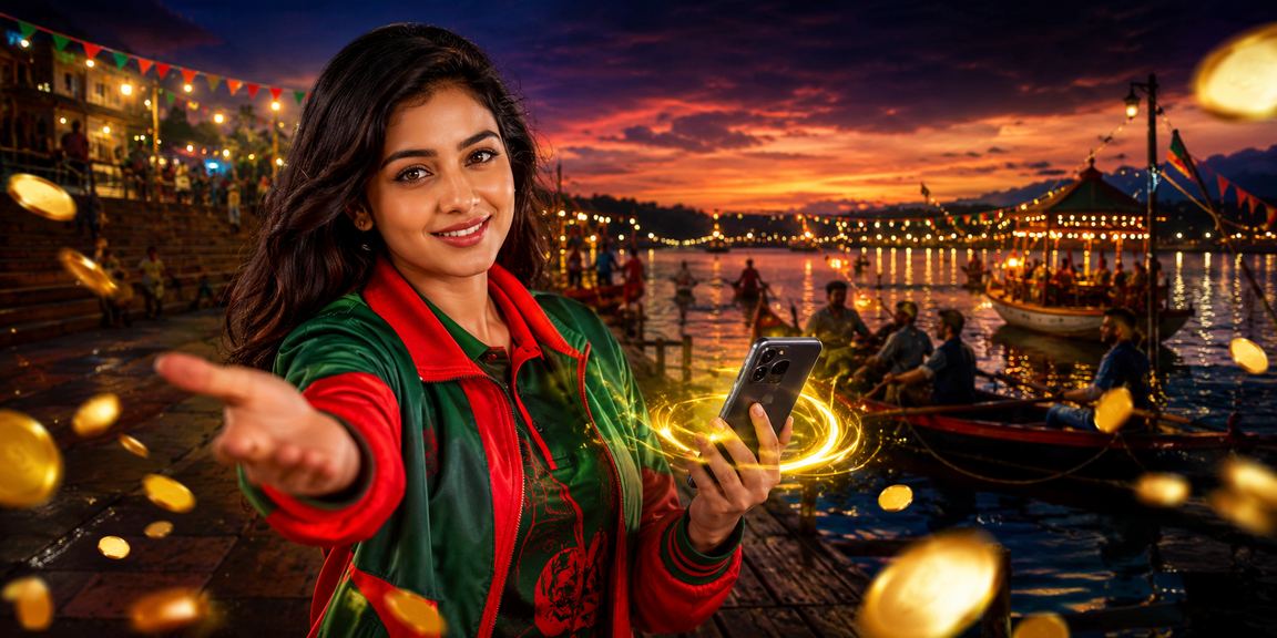 কুমিল্লায় একজন খেলোয়াড় মোবাইলে ক্রিকেট বেটিং করছেন